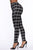Plaid For You Leggings - Black/White