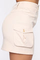 Cargo Small Talk Skirt - Cream