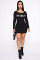 So Over It Mini Dress - Black