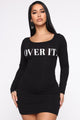 So Over It Mini Dress - Black