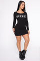 So Over It Mini Dress - Black