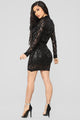 Wildest Dreams Sequin Dress - Black