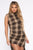 Learn From The Best Plaid Midi Dress - Brown/combo