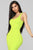 Your Needs Met Dress - Lime