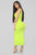 Your Needs Met Dress - Lime