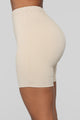 Classic Mini Biker Shorts - Mocha