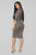 Align With Destiny Stripe Dress - Taupe/Black
