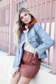 Natalie Mini Skirt - Brown