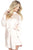 Ali Satin Shirt Dress - Nude