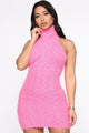Plastic Daydream Sweater Mini Dress - Pink