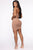 Pulling An All Nighter Metallic Mini Dress - Taupe/combo