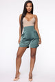 Always In Business Satin Short - Olive