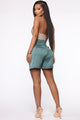Always In Business Satin Short - Olive