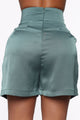 Always In Business Satin Short - Olive