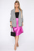 Messing With My Heart Midi Skirt - Magenta
