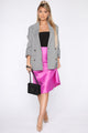 Messing With My Heart Midi Skirt - Magenta