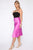 Messing With My Heart Midi Skirt - Magenta