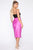 Messing With My Heart Midi Skirt - Magenta
