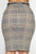 Write My Own Checks Midi Skirt - Teal/Combo