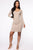 Simple Pleasures Ribbed Mini Dress - Taupe