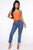 Add To Split Straight Leg Jeans - Medium Wash