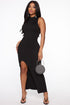 Drinks On Her Maxi Dress - Black