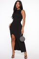 Drinks On Her Maxi Dress - Black