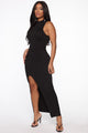 Drinks On Her Maxi Dress - Black
