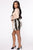 Hisss To Keep Snake Print Mini Skirt - Nude/combo