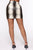 Hisss To Keep Snake Print Mini Skirt - Nude/combo