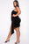 Sweet Revenge Velvet Mini Dress - Black