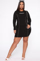 F Off Mini Dress - Black