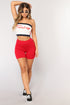 Classic Mini Biker Shorts - Red
