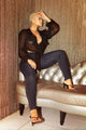 Classic High Waist Skinny Jeans - Dark Denim