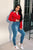 Classic High Waist Skinny Jeans - Medium Blue Wash
