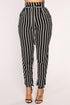Jacklyn Stripe Pants - Black/White