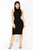 Trey Lace Up Dress - Black