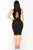 Trey Lace Up Dress - Black