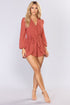 Sian Chiffon Romper - Marsala