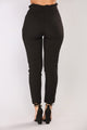 Classic Paper Bag Waist Pants - Black