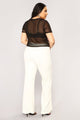 Victoria High Waisted Dress Pants - White