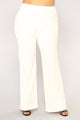 Victoria High Waisted Dress Pants - White