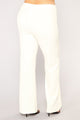 Victoria High Waisted Dress Pants - White