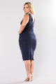 Nature Made Dress - Navy