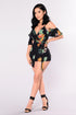 Vidette Floral Romper - Navy