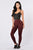 Yes Fleece Leggings - Burgundy