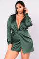 Sugar Free Dress - Hunter Green