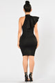 Ruffle Butter Dress - Black