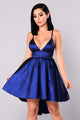 Hilda High Low Dress - Blue