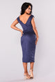 Nature Made Dress - Navy